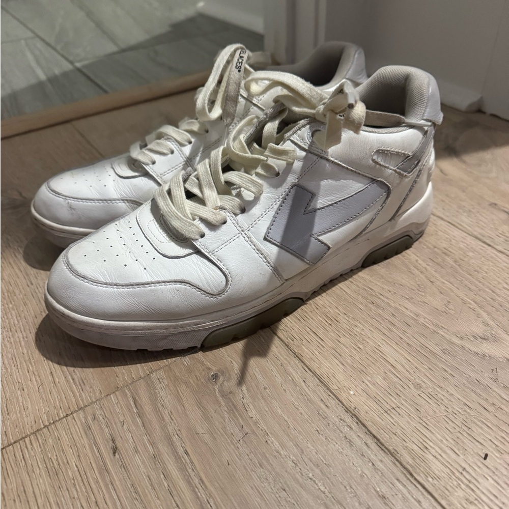 OFF WHITE leather sneakers